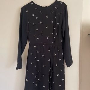 BAND OF OUTSIDES Silk Daisy Dress size S